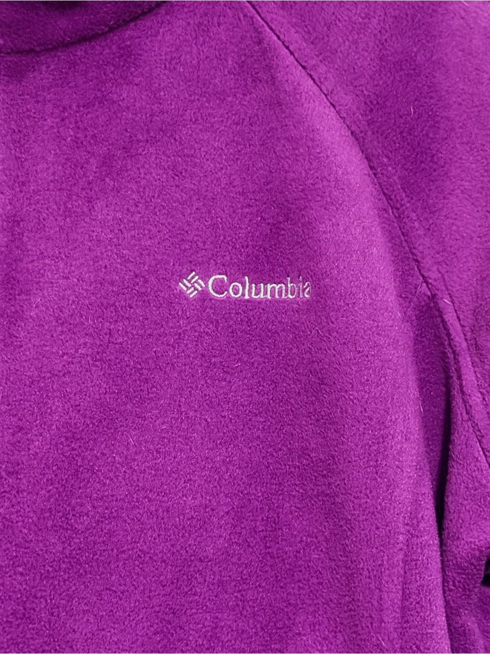 Columbia Purple Full-Zip Teddy Fleece Jacket - Picture 5 of 14